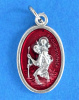 St. Christopher Red Enamel Medal